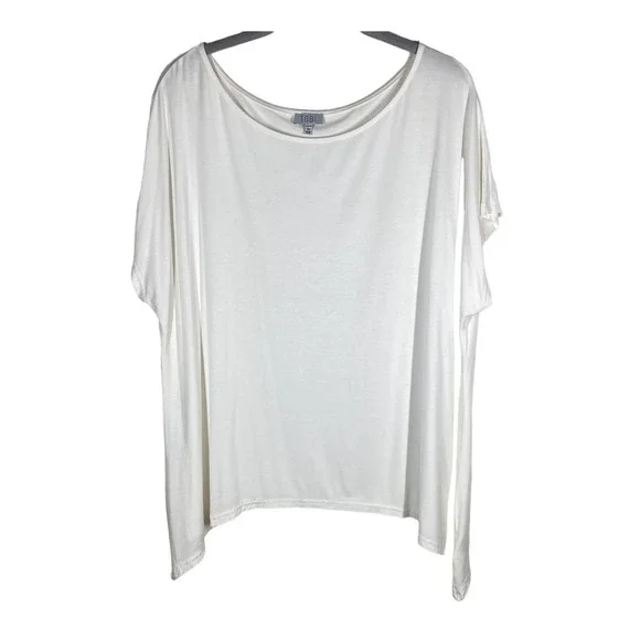 Tobi Oversized Short Sleeve Modal T Shirt White Size XS - Picture 1 of 4
